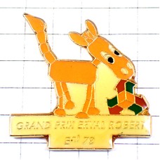 ピンバッジ・おもちゃの馬ロバ矢印