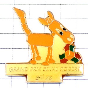 ピンバッジ・おもちゃの馬ロバ矢印