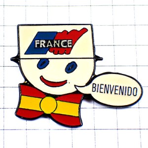 ピンバッジ・サッカーワールドカップ1998年フランス大会スペイン国旗 BIENVENIDO WORLDCUP98 SPAIN