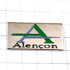 ピンバッジ・アルファベットＡ緑色グリーン