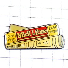 ピンバッジ・ミディ南仏の新聞紙 MIDI-LIBRE FRANCE