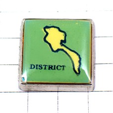 ピンバッジ・とある地区の地図の形