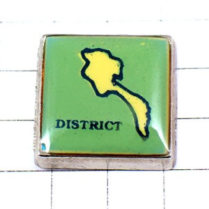 ピンバッジ・とある地区の地図の形