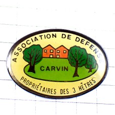 ピンバッジ・２軒の家３ヘクタールの敷地