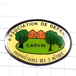 ピンバッジ・２軒の家３ヘクタールの敷地