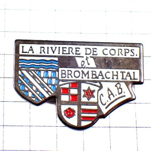 ピンバッジ・姉妹都市２つの紋章