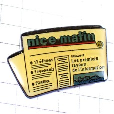 ピンバッジ・朝刊ニースマタン新聞紙