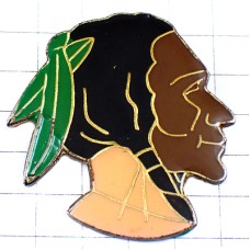 ピンバッジ・ネイティブアメリカンの男