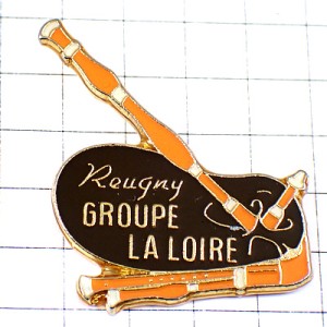 ピンバッジ・ロワール楽器バグパイプ音楽 REUGNY LOIRE BINIOU CORNEMUSE