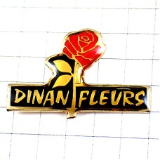 ピンバッジ・真っ赤なバラ薔薇の花ローズ