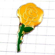ピンバッジ・黄色いバラ薔薇の花イエローローズ