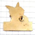 ピンバッジ・みどり色の翼の小鳥と花 COLIBRI