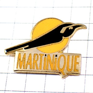 ピンバッジ・マルティニーク島の小鳥カリブ海