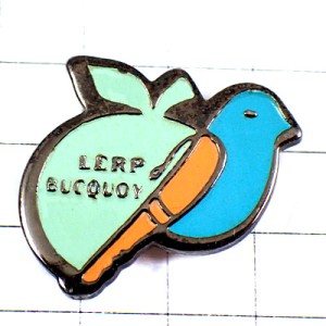 ピンバッジ・青い鳥ブルー小鳥