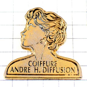 ピンバッジ・カッドモデル女の子ゴールド金色