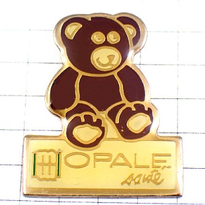 ピンバッジ・クマのぬいぐるみ熊パープル紫 TEDDY-BEAR