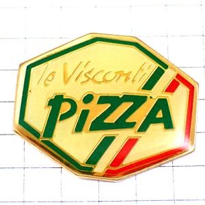 ピンバッジ・ピザ屋さんイタリア国旗色ヴィスコンティ緑白赤 VISCONTI-PIZZA PIZZA ITALIA ITALY FLAG