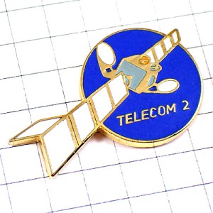 ピンバッジ・サテライト人工衛星テレコム２ TELECOM2 SATELLITE FRANCE