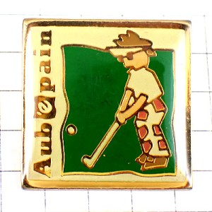 ピンバッジ・ゴルフ場ゴルファー芝グリーン