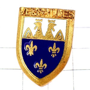 ブローチ・ベルサイユ雄鶏と３つの百合の紋章 VERSAILLES BROOCH FRANCE