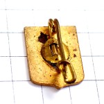 ピンバッジ・コンカルノー３本の斧とアーミンの紋章ブルターニュ地方