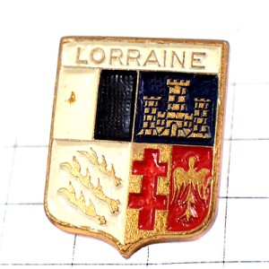 ブローチ・白や十字や鳥の紋章ロレーヌ地方