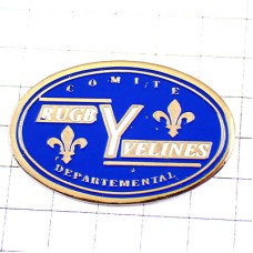 ピンバッジ・イヴリーヌ県のラグビー協会Ｙ百合の紋章