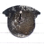 ピンバッジ・体術サクラ赤い桜型タオイズム太極のマーク武道