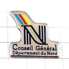 ピンバッジ・ノール県の「Ｎ」アルファベット CONSEIL-GENERAL DEPARTEMENT-DU-NORD FRANCE