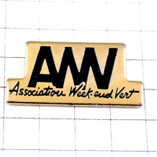 ピンバッジ・アルファベットAWV週末の緑 ピンバッジ・アルファベットAWV週末の緑