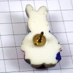 ピンバッジ・スカーフにオーバーオールのウサギ兎ちゃんサロペット洋服 RABBIT