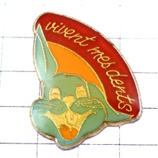 ピンバッジ・歯ウサギ兎うさぎ歯医者さん RABBIT VIVENT-MES-DENTS FRANCE