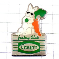 ピンバッジ・ニンジン人参サングラス黒いメガネ眼鏡のウサギ兎うさぎ CASSEGRAIN FRANCE
