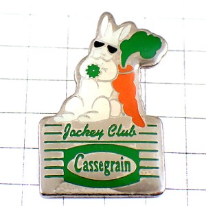 ピンバッジ・ニンジン人参サングラス黒いメガネ眼鏡のウサギ兎うさぎ CASSEGRAIN FRANCE