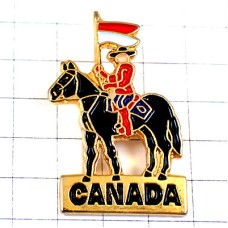 ピンバッジ・王立カナダ騎馬警察ポリス黒馬 POLICE CANADA