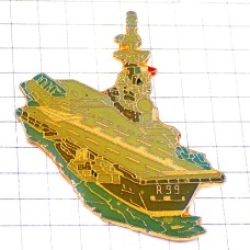 ピンバッジ・フォッシュ航空母艦フランス海軍ミリタリー軍艦 R99 FOCH PLANE-CARRIER FRANCE
