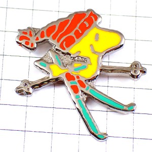 ピンバッジ・スヌーピー鳥ウッドストックのスキーヤー SNOOPY WOODSTOCK SKIING ピンバッジ・スヌーピー鳥ウッドストックのスキーヤー SNOOPY WOODSTOCK SKIING