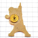 ピンバッジ・パンダとエッフェル塔トリコロール３色 TOUR-EIFFEL PARIS