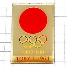 ピンバッジ・東京オリンピック五輪1964年エンブレム赤い丸 FLAG JAPAN TOKYO-1964 ピンバッジ・東京オリンピック五輪1964年エンブレム赤い丸 FLAG JAPAN TOKYO-1964