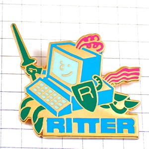 ピンバッジ・コンピュータ騎士Ｒの盾シュヴァリエ