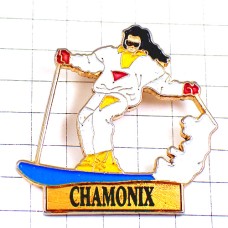 ピンバッジ・スキー女の子シャモニーモンブラン雪山 CHAMONIX MONT-BLANC SKIING FRANCE ピンバッジ・スキー女の子シャモニーモンブラン雪山 CHAMONIX MONT-BLANC SKIING FRANCE