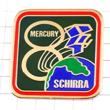 ピンバッジ・マーキュリー計画NASA宇宙ロケット/USAアメリカ MERCURY SCHIRRA ATLAS-8 USA