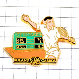 ピンバッジ・時計セイコー全仏オープンテニス大会ロランギャロス選手 SEIKO ROLAND-GARROS JAPAN FRANCE ピンバッジ・時計セイコー全仏オープンテニス大会ロランギャロス選手 SEIKO ROLAND-GARROS JAPAN FRANCE