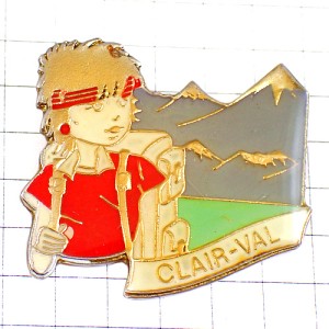 ピンバッジ・山登りハイキング山歩きトレッキング