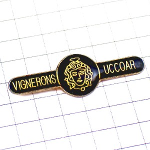 ピンバッジ・バッカス酒の神様ワイン葡萄酒