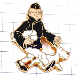 ピンバッジ・タンタンの冒険『青い蓮』スノウィ犬バンドデシネ漫画 TINTIN MILOU  LE-LOTUS-BLEU CHINA HERGE