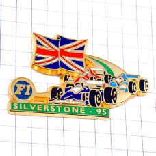 ピンバッジ・シルバーストーンF1サーキット英国イギリス国旗ユニオンジャックUK CIRCUIT SILVERSTONE ENGLAND