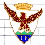 ピンバッジ・ワシ鷲イーグル紋章アルファベットTN王冠