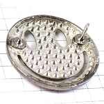 ピンバッジ・ニコちゃんマーク笑顔シルバー銀色ラインストーン GEMS SMILEY ピンバッジ・ニコちゃんマーク笑顔シルバー銀色ラインストーン GEMS SMILEY