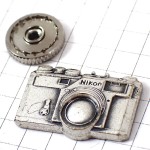 ピンバッジ・ニコンS3カメラ写真一眼レフ撮影シルバー銀色 NIKON NIKON-S3 JAPAN
